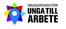 Logotyp för delegationen för unga till arbete.