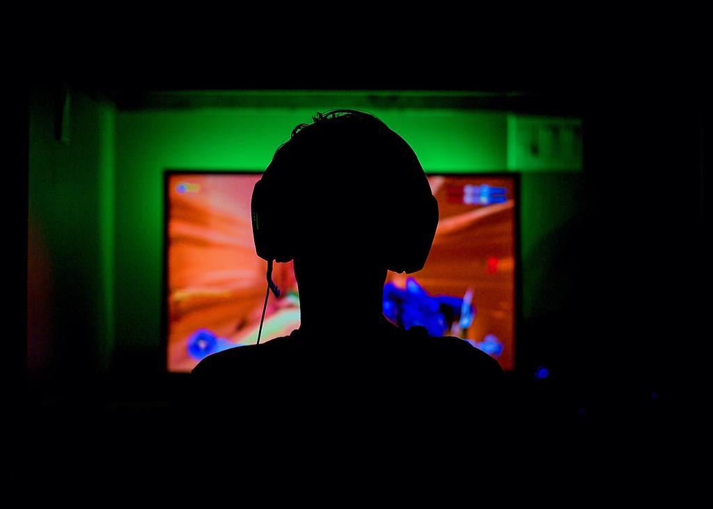 En person sitter framför en dataskärm