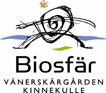 Logotyp för Unesco och Biosfär Vänerskärgården Kinnekulle