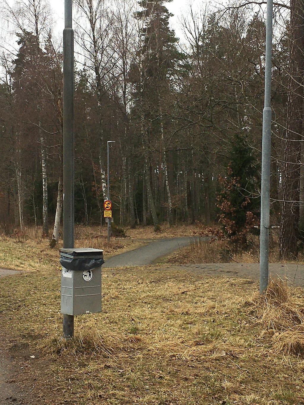 Bild på Brännaskogens infart.