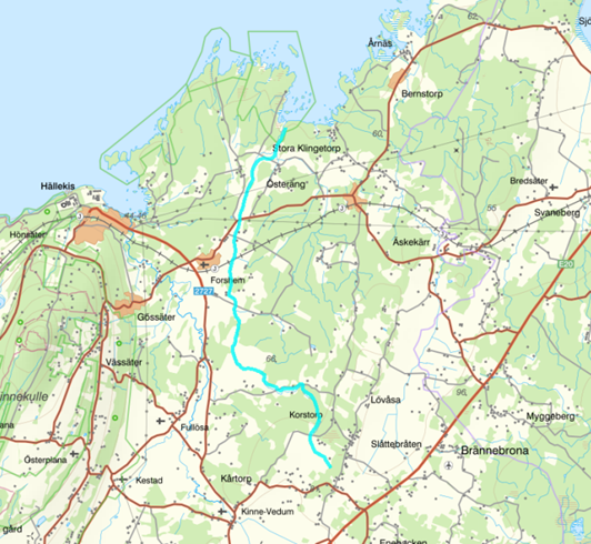 Karta över Sprängningen