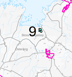 Karta över område 9 Björstorp