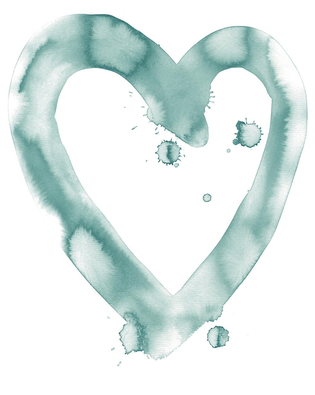 Ett hjärta i blått