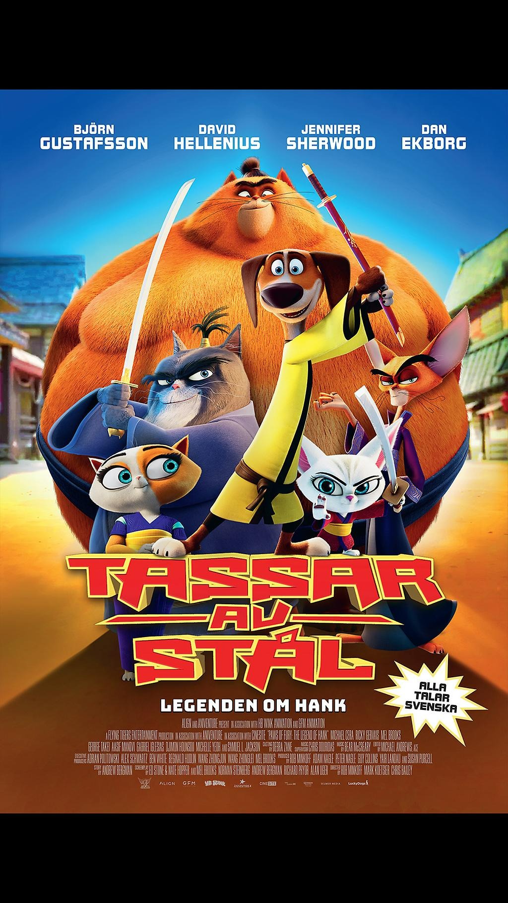En affisch om biofilmen Tassar av stål