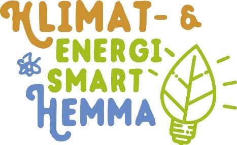 Logotyp för Klimat- och energismart hemma.