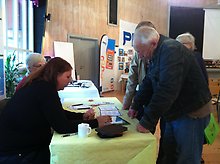 Biblioteket visade hur man arbetar med en iPad. Klicka på bilden för att förstora.