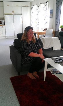 Ewa Svensson, samordnare på nya stödboendet Heldegatan. Klicka på bilden för att förstora.