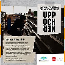 Affisch med informationstexten: Vad skulle du göra om din vardag vändes upp och ned?