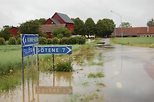 Översvämning i Fullösa 2007.