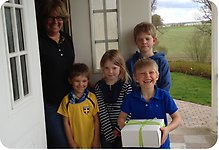 Familjen Fredricsson i Kestad, klicka på bilden för att förstora.