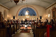 Hällekis musikkår. Klicka på bilden för att förstora.