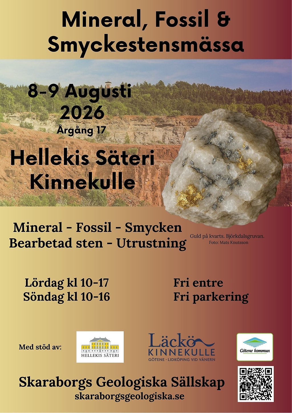 Mineral Fossil och smyckestenmässa 2026