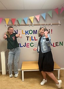 Bild på oss som jobbar på Lilla Kullen.