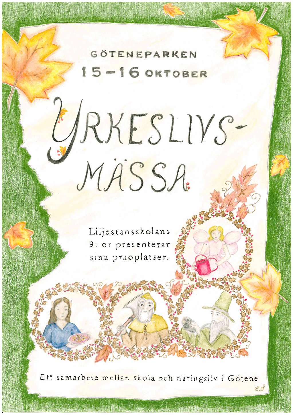 En målad affisch.